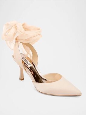 Badgley Mischka Satin Ankle
Wrap Stilleto